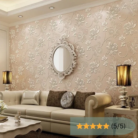 Ivory Grace – Classic Embossed Wallpaper in Dubai
