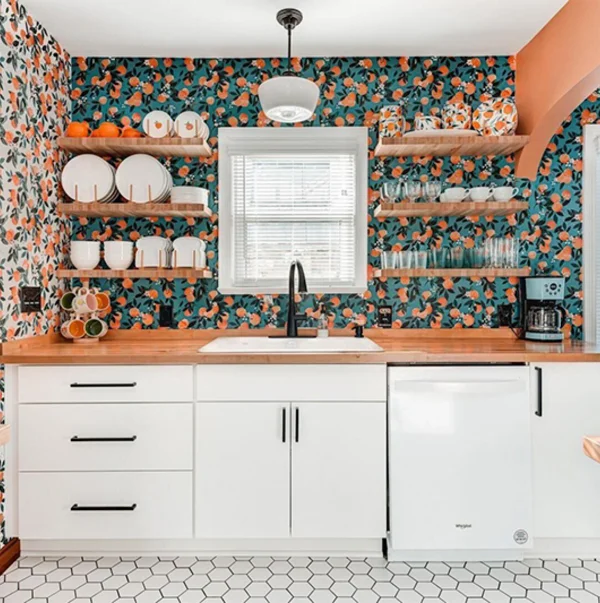Kitchen Wallpaper _ Spoonflower in Dubai