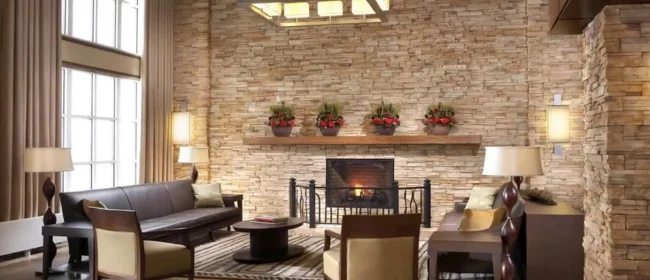 Luxury Interior Stone Wall Decoration in Dubai