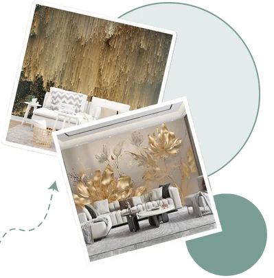 Luxury living room Wallpaper Collection in Dubai
