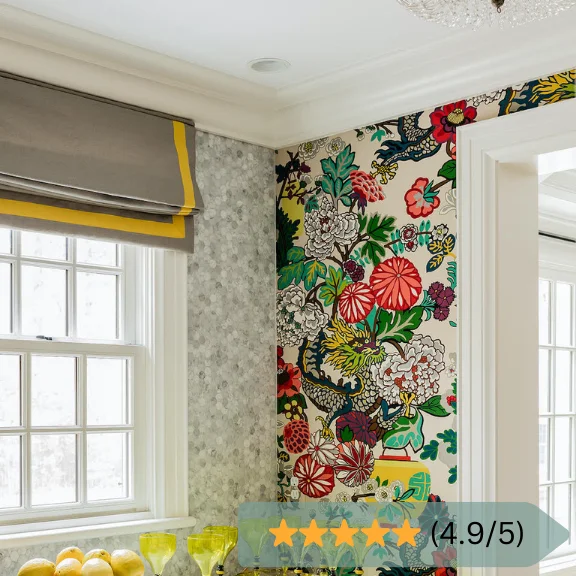 Oriental Bloom Kitchen Wallpaper in Dubai