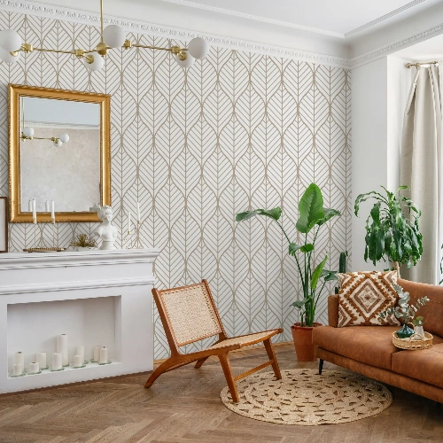 Luxury Geometric Wallpaper Designs in Dubai