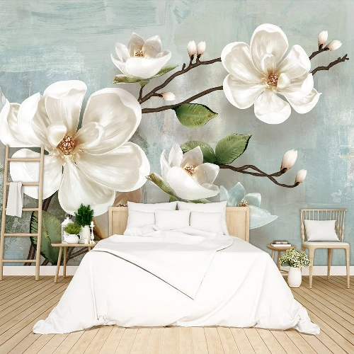 Modern Floral Wallpapers for Living Rooms in Dubai